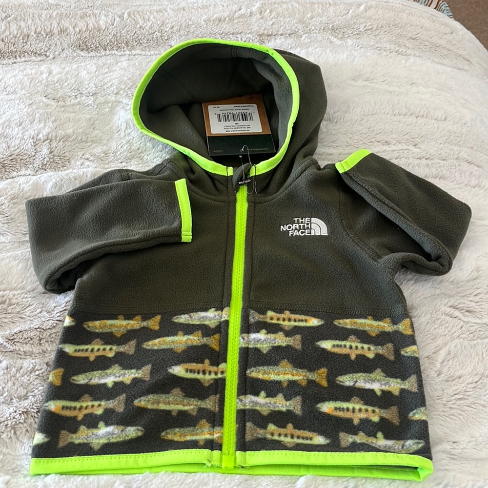 Little Ones North Face Fleece Jacket Size 3-6 months NWT Never Worn